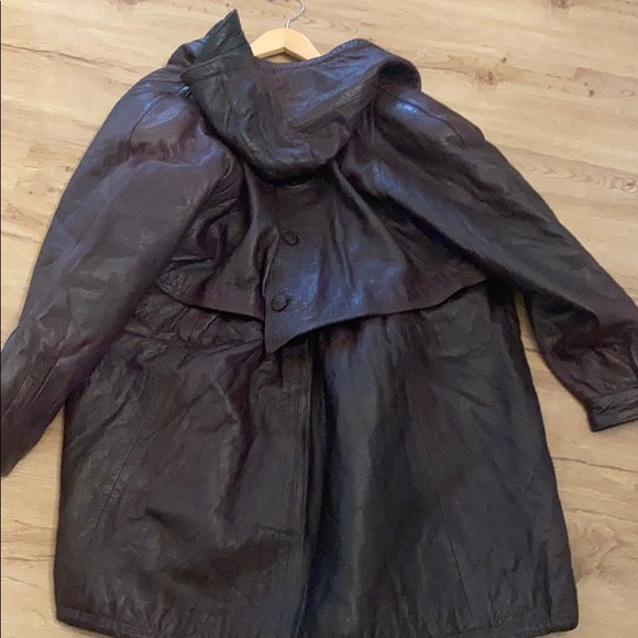 Genuine long leather jacket - Picture 5 of 6